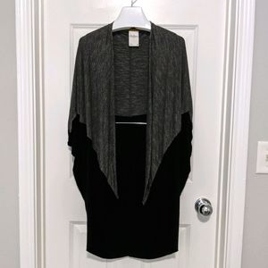 Dolan T-shirt Two-tone Cocoon Cardigan Cover-up S